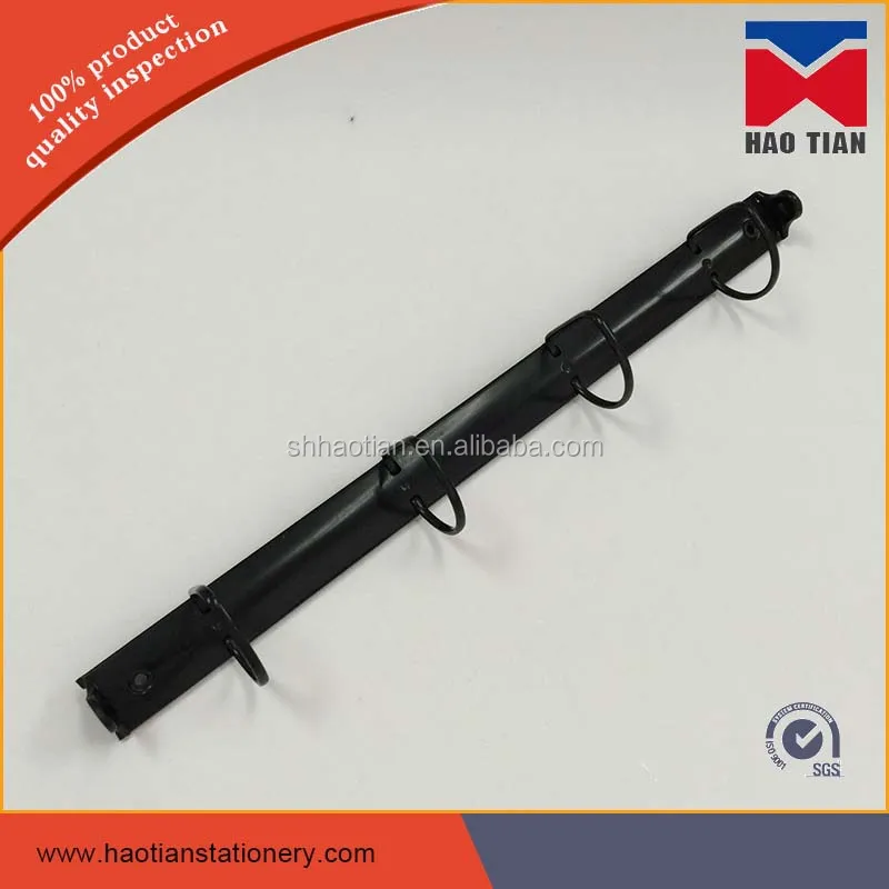 Gloss/Matt black 4-D ring binder, metal 4 ring binder