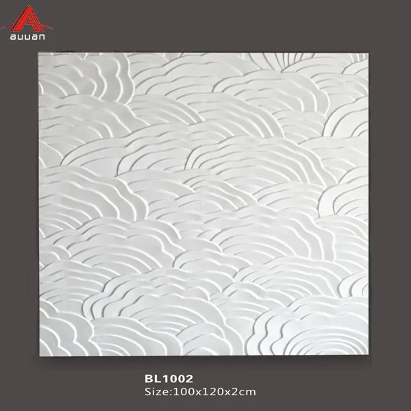 BL6100A#  PU Polyurethane foam  Decoration Aluminum Ceiling Carved Decorative Wall Ceiling Medallion tiles