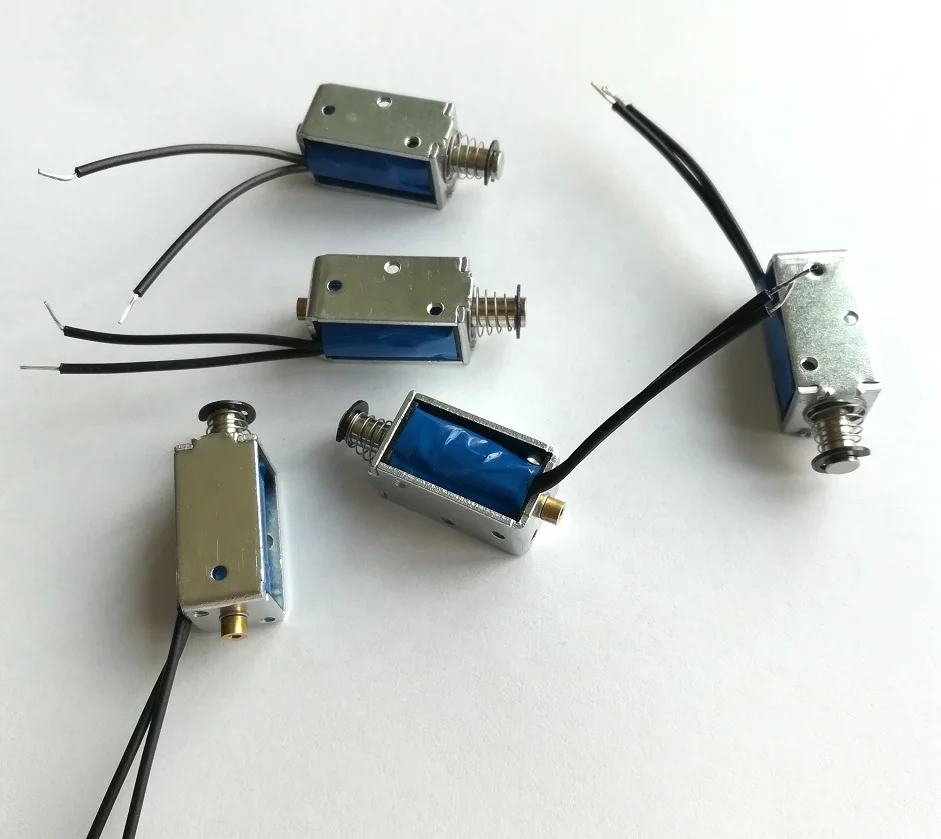 
5v 12v 24v JSO-0421 mini dc solenoid linear solenoid Push Pull solenoid 
