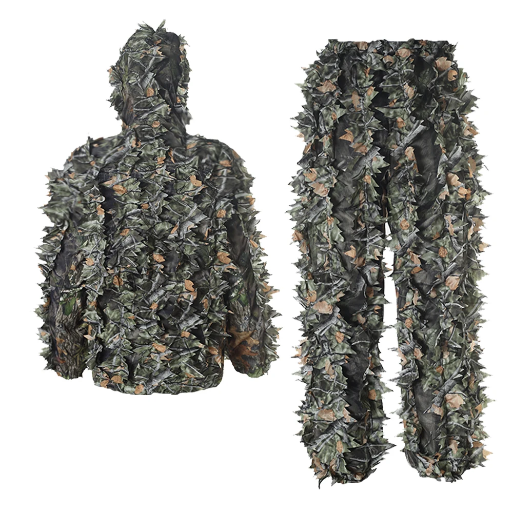 Wholesale traje leaf camouflage clothing ghillie suit material hunting