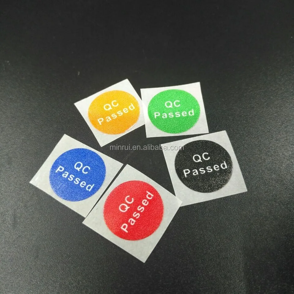 Cheapest Custom Size Mini Sticker QC Adhesive Letters Stickers