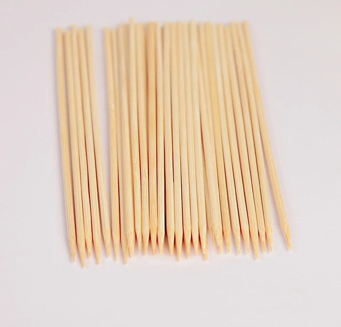Food Grade Natual Moso Bamboo Cheap Disposable Sticks Skewers Wholesale
