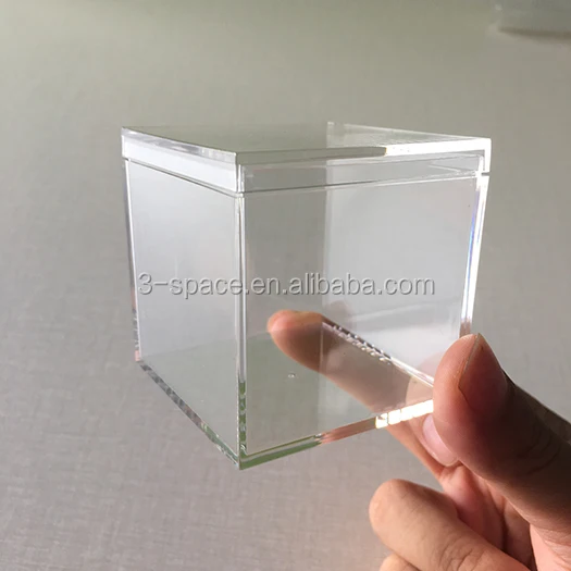Wedding plastic Transparent Clear Cube Favor Boxes Sweet Candy Cake Gift Bags