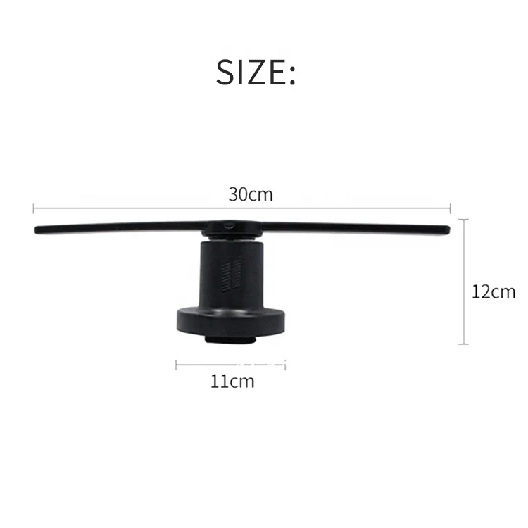 Wholesale 42cm 3D holographic advertising display fan 12V DC hologram led fan with WIFI and app