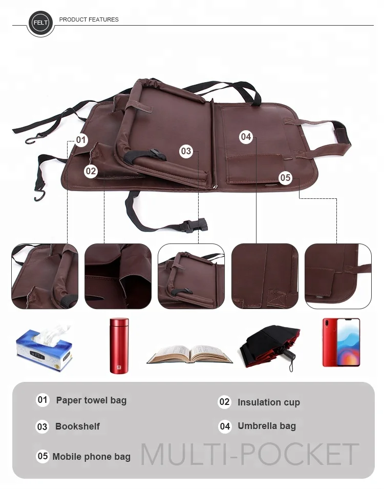 Car Seat Back Organizer Car Seat Travel Bag Kids Travel Tray