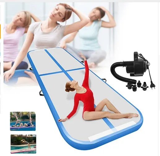 10x2x0.2m DWF AT-001-04 Water Floating Inflatable Gym Home Air Track for Sale Tumble Track Tumbling Mat for Gymnastics Training
