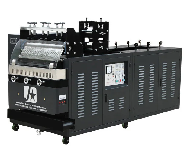 Full Automatic 410 430 Stainless Steel Scrubber Scourer Making Machine 6 Wires 3 Balls Cleaning Ball Making Machine