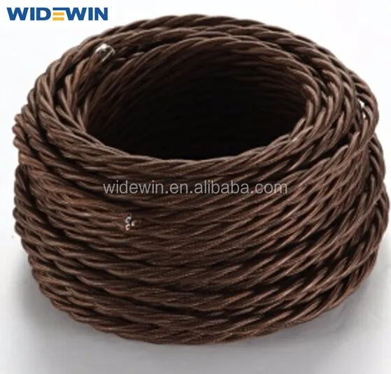 
18/2 Copper Wire Twisted Rayon Wire Cables for Lights/copper wire armoured cable 