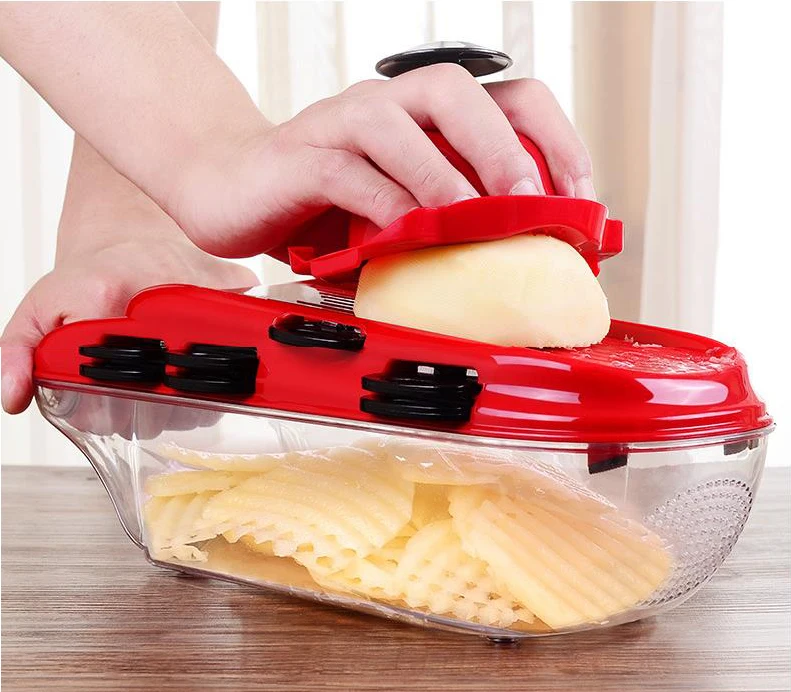 7 in 1 Stainless Steel Manual Vegetable Cutter for Home Use