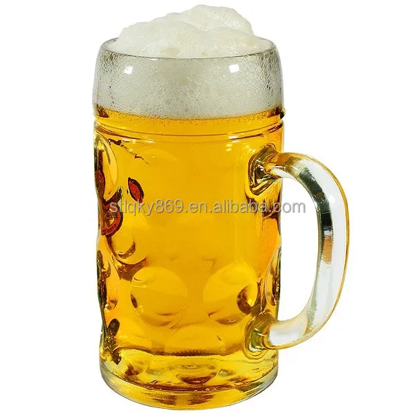 Bubble design drinking bar used 1 liter beer mug glass wholesale