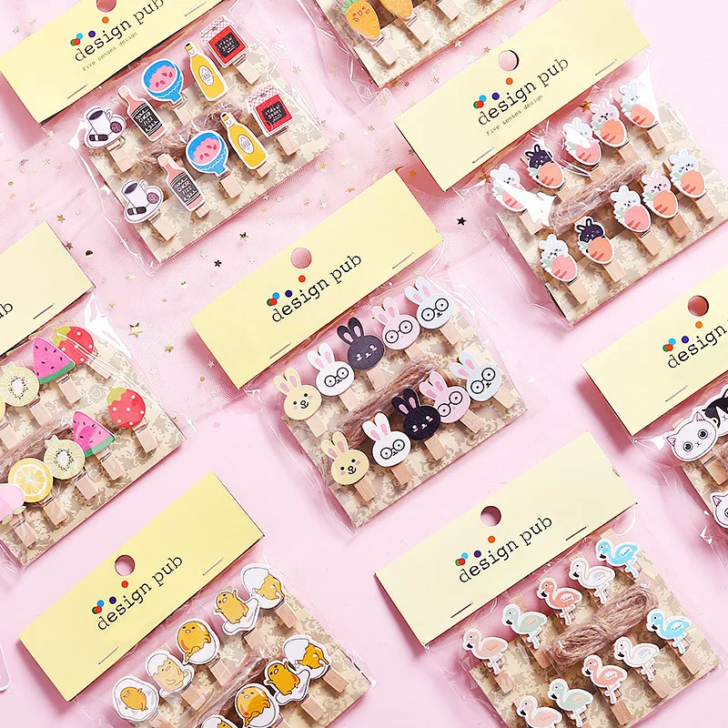 10pc/pack mini Natural Wooden Clips For Photo Clips Clothespin Craft Decoration Clips Pegs