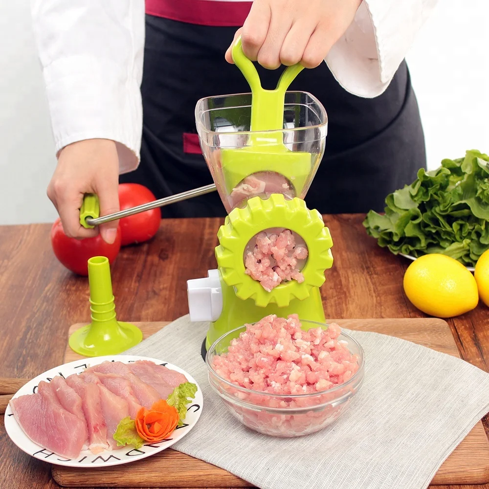 Plastic Manual Meat Grinder with Sausage Filling