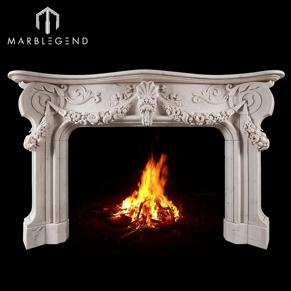 china Carved Stone Fireplaceclassic flame electric fireplaces fire place surround
