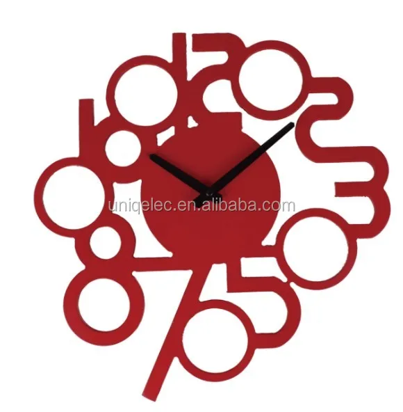 3d Tree Shape Wooden Wall Clock for decoration