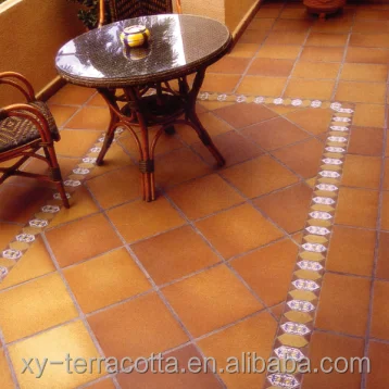 Cheap price exterior outdoor red clay floor tiles