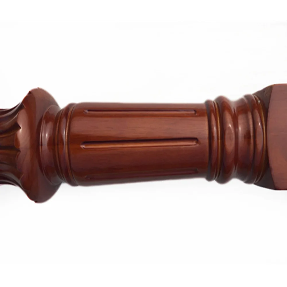 Modern indoor prefab wood balcony stair railing