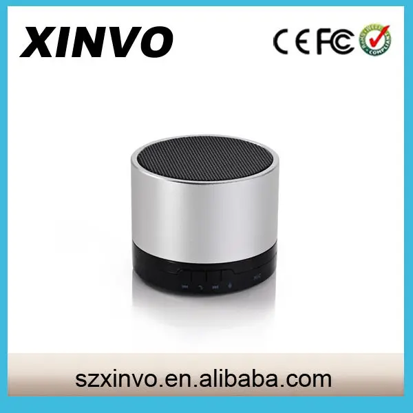 дешевый портативный динамик Bluetooth с FM-радио Аккумулятор 450mAh черный, синий, красный, серебристый