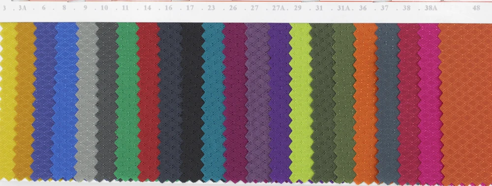 200 denier double line diamond ripstop nylon fabric with pu coated