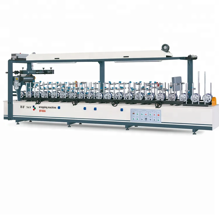 BF450A PVC Profile Wrapping Machine PUR Adhesive Aluminum Profile Wrapping Machine