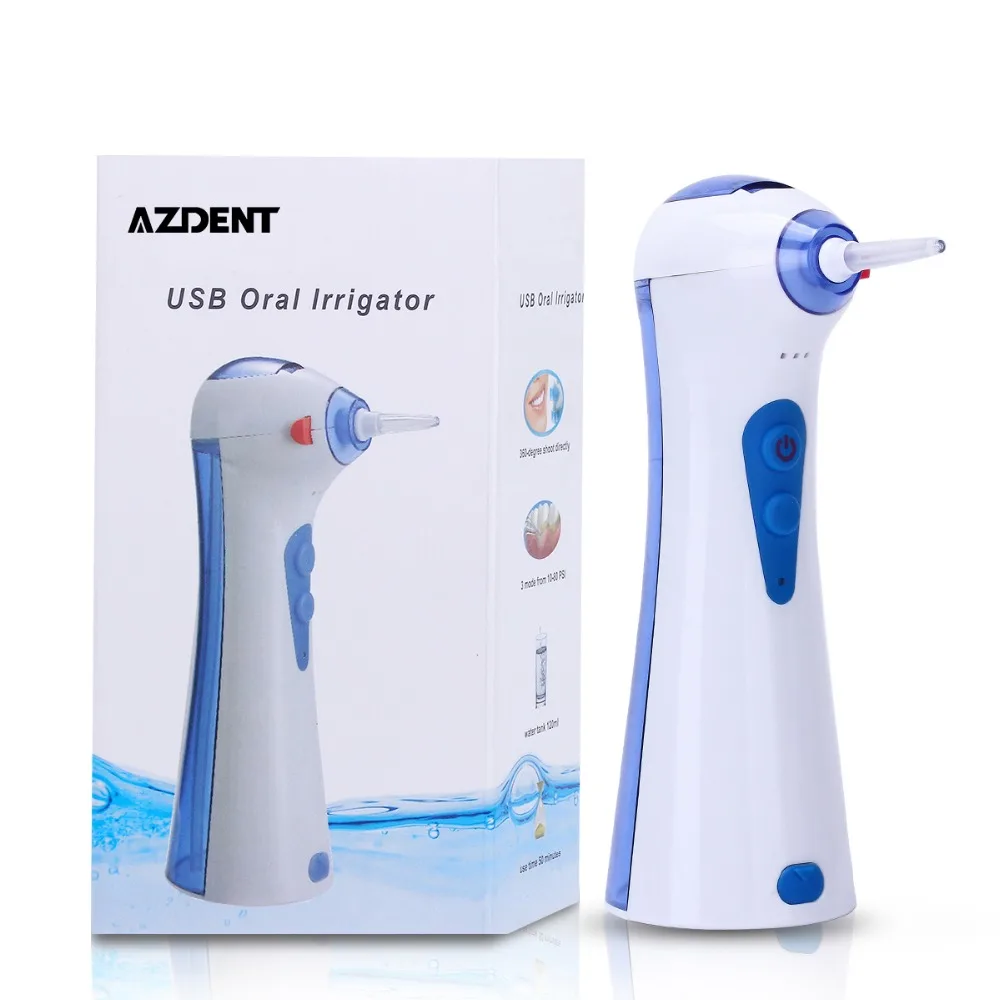 Аккумуляторная портативный ирригатор полости рта, вода Стоматологическая Flosser, IPX7 водонепроницаемый зубочистка