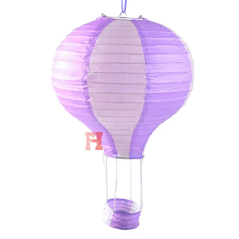 Hot Air Balloon Shaped Paper Sky Lantern For Kids Birthday Party Wedding Decoration