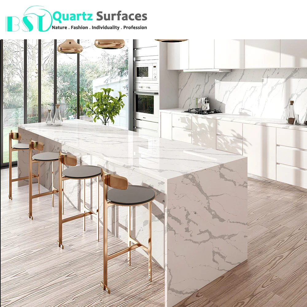 2018 The Latest Marble Imitation Artificial Quartz Stone Counter top