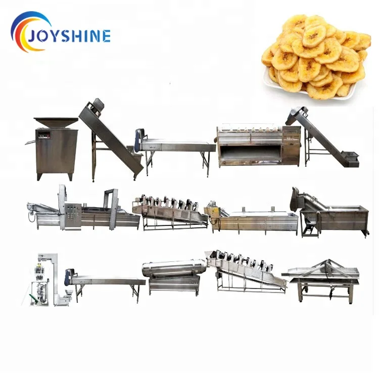 Joyshine customized full automatic banana chips making machine plantain chips making machine line processing line