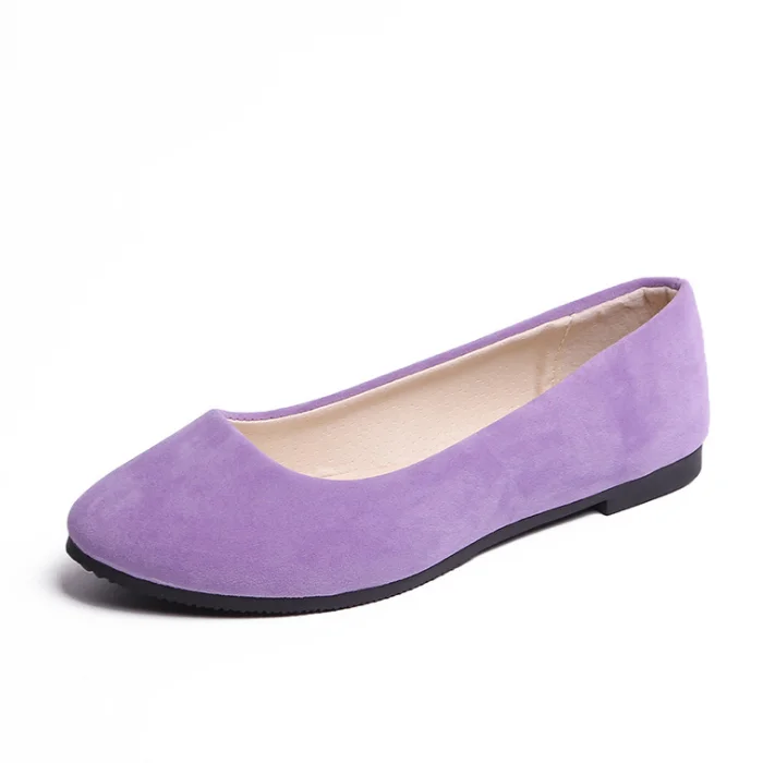 
Fashion pointed single shoes ladies flat shallow mouth shoes large size women shoes 