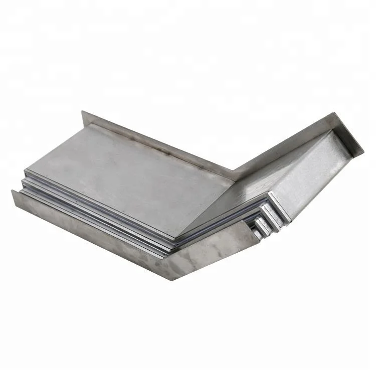 steel plate telescopic bellow cover,protective bellow covers for cnc machine by Judy Hao