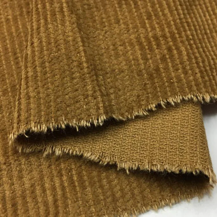 Good drapery solid dyed 100% cotton 6 wale corduroy fabric for jacket