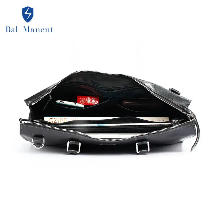 Custom Genuine Leather Bag For Men Handbags private label luxury handbags