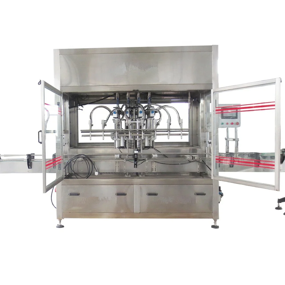 China end manufacturer full automatic machine plastic bottle linear palm oil filling production line