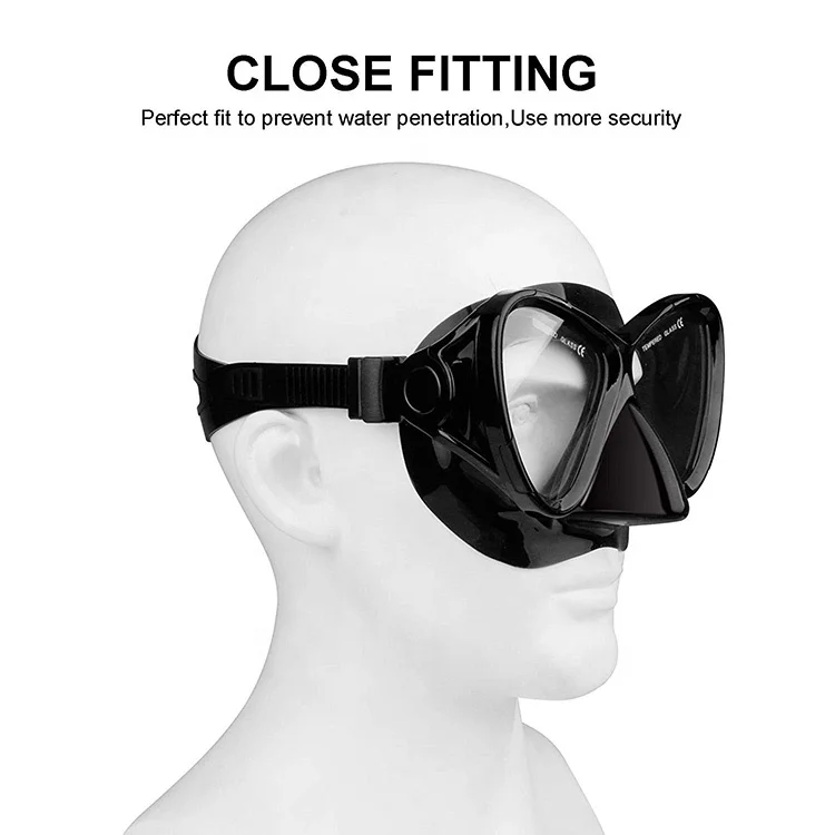Силиконовая маска для дайвинга для взрослых, закаленное стекло, очки для подводной охоты и подводного плавания