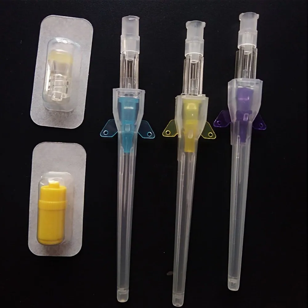 iv cannula with port and wings  for infusion 14G 16G 18G 20G 22G 24G 26G