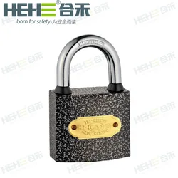 40mm 50mm 60mm Top Security Black Color Paint Iron Padlock With Waterproof Ring