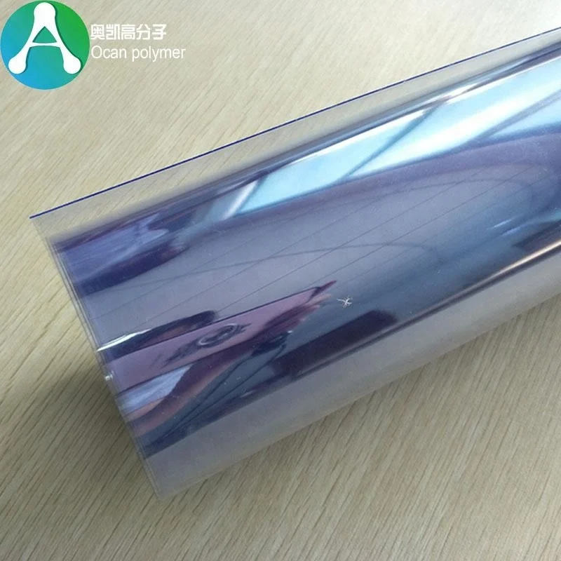 400 micron hard rigid transparent pvc roll film for shirt collar