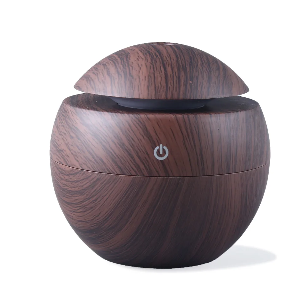 JanueLife Alibaba new products 130ml Wood Grain mini USB UFO shape humidifier, mini USB aroma diffuser
