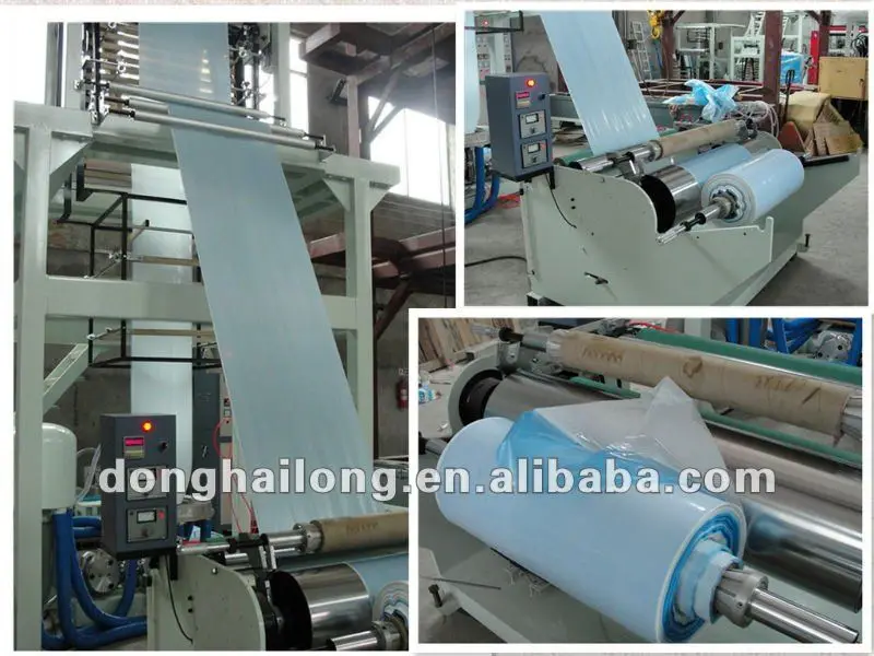 PE film blowing machine with double colors