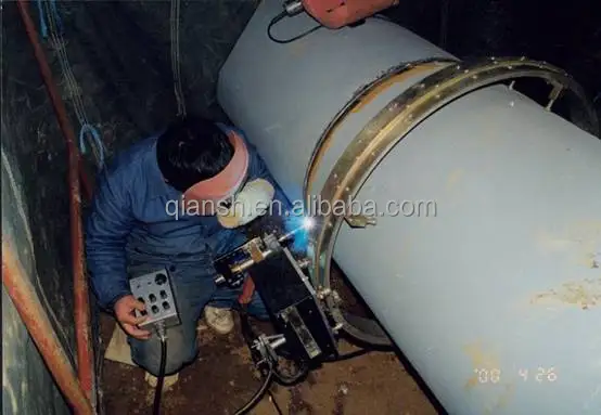 Pipe prefabrication orbital pine welding