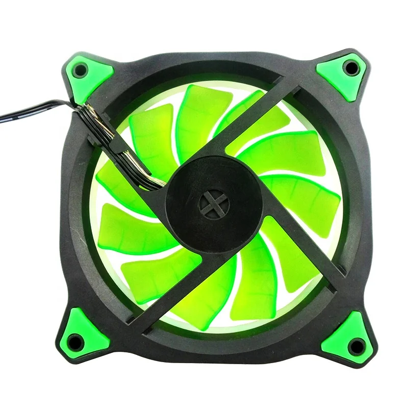 Computer silent 120mm slim LED 5inch cooling pc fan 120x120x25mm for gaming case blue red green