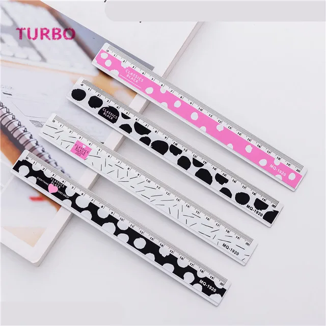 Wholesale Factory Price multifunctional school kids stationery colorful custom 30cm long straight metal ruler with best quality