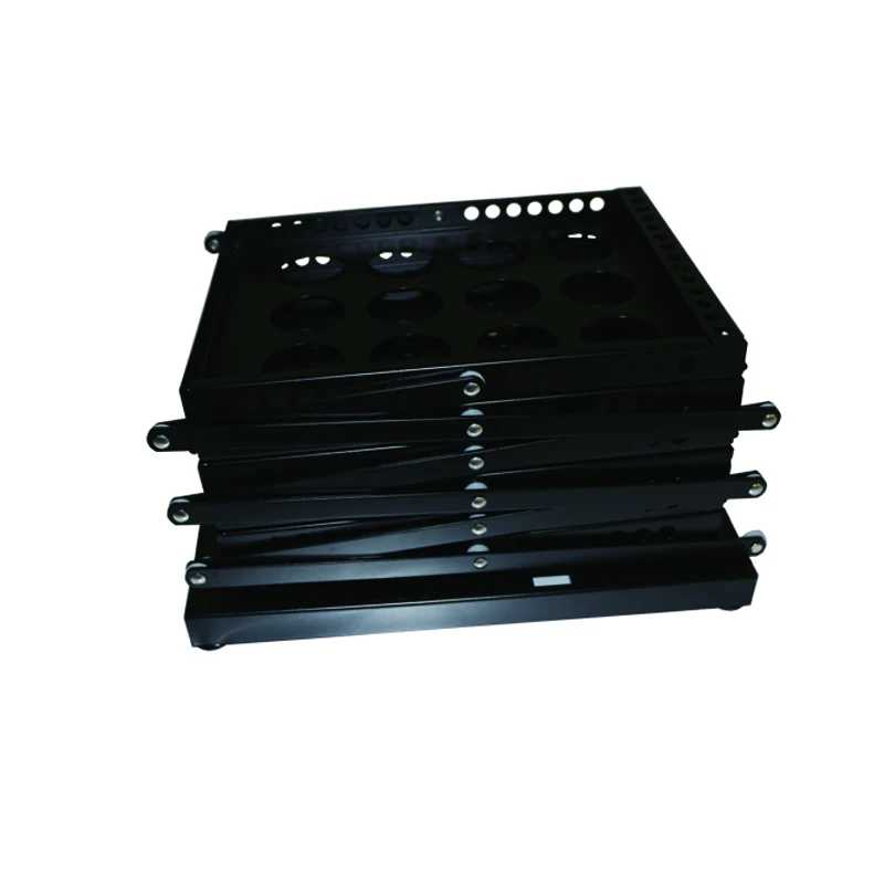 Double side iron brochure holder black brochure stand magazine rack