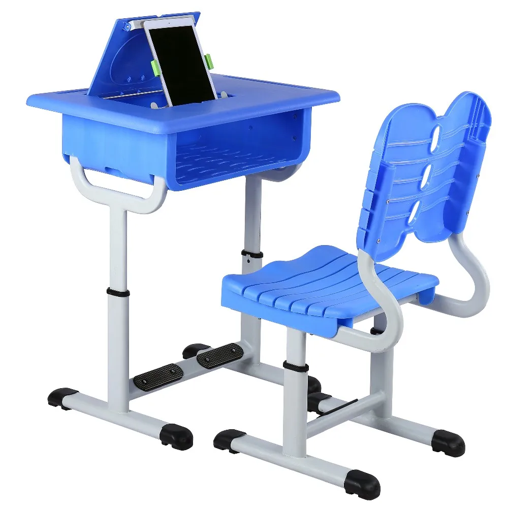 
Student Ergonomic adjustable height kids desk and chair school furniture 