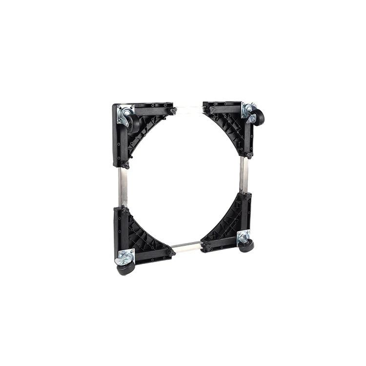 Stainless Steel bracket Washing Stand 4 Wheels Fridge Refrigerator Base