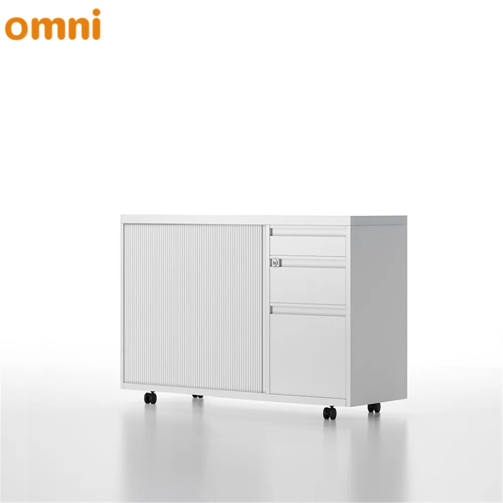 3 layer sliding door filing storage cabinet