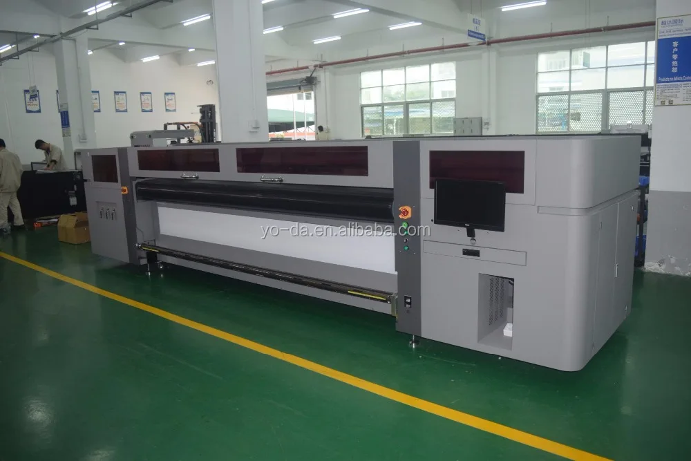 Latest industrial grade hybrid inkjet CMYK colorful printer compatible with Kyocera printhead for roll printer and flatble