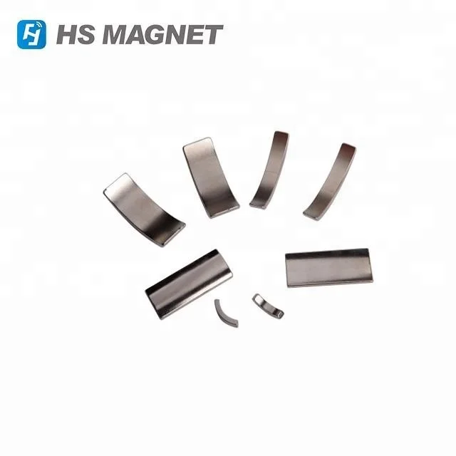Zinc Coating Arc Segment Sintered NdFeB Magnets for AC high speed motor