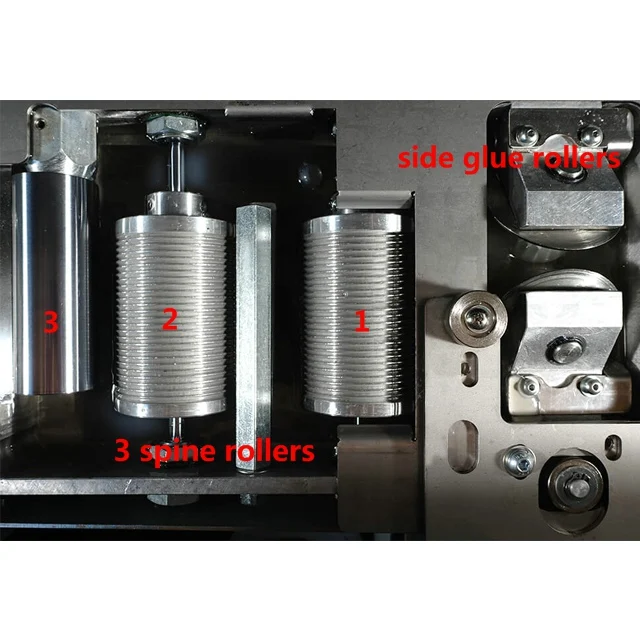 430mm cover square book spine back commercial perfect book binder binding wireless machine for notepad notepads