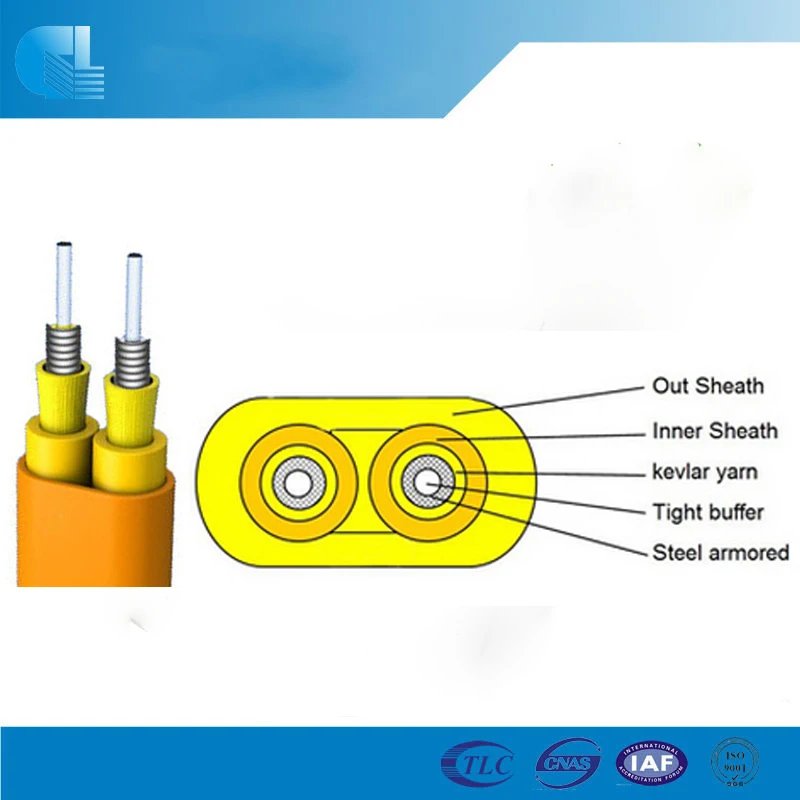 1 core environmentally friendly simplex cable production Single core fiber indoor optical cable
