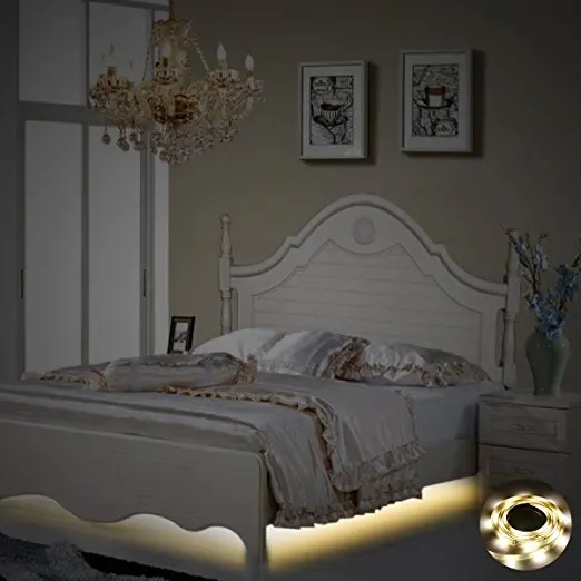 3AAA battery power automatic 4.5V Human Body motion sensor led strip for under bed